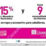 En Liverpool Quince Días de Estilo: 15% en monedero y 9 meses sin intereses en ropa de hombre