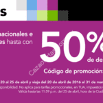 En Volaris viajes nacionales e internacionales con hasta 50% de descuento reservando del 20 al 25 de abril