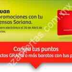 Productos GRATIS con puntos Soriana en su tienda en línea hasta el 30 de abril