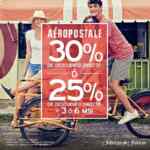 Venta Nocturna Aeropostale 22 y 23 de abril: 30% de descuento directo ó 25% de descuento + msi