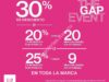 Venta Noturna Gap 29 y 30 de abril: 30% de descuento ó 20% en monedero + hasta 20 meses sin intereses
