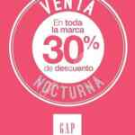 Venta Nocturna GAP 23 y 24 de abril: 30% de descuento en toda la marca