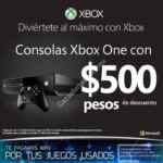 $500 de descuento en consola Xbox One del 21 de abril al 8 de mayo