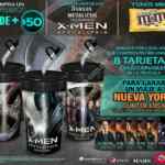 Combo Cinemex Xmen Apocalipsis: Vaso metálico, M&Ms y tarjetas coleccionables en la compra de refresco + $50