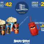 Combo Angry Birds Cinépolis: Vasos, cubetas y tarro coleccionable de la película