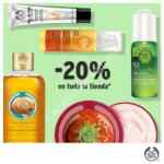 Cupón The Body Shop 20% de descuento en toda la tienda del 20 al 22 de mayo