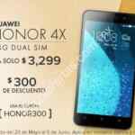 Cupón Linio Honor Huawei: $300 de descuento en celular Honor 4X ($2,999)