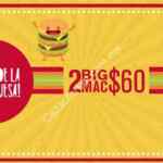 Promoción McDonalds día de la hamburguesa: 2 big mac por $60 pesos