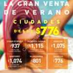 Gran Venta de Verano Fiesta Americana: Ciudades desde $776 y playas con 40% de descuento