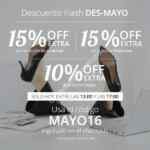 En Groupon 15% de descuento y 10% en viajes solo hoy 13 de mayo