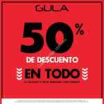 En tiendas Gula productos de toda la tienda a mitad de precio sólo este fin de semana