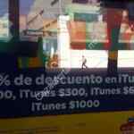 Tarjetas iTunes 10% de descuento en el Oxxo