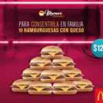 Promoción McDonalds día de las madres: 10 hamburguesas con queso por $120