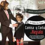 En Mens Fashion camisa y corbata de regalo en la compra de un traje