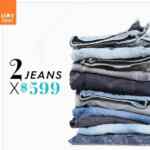 JEANS 2 X 599 EN OSOM (LEVIS, CALVIN KLEIN, Y OTROS )