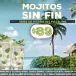 Todos los mojitos que quieras por $89 los miércoles y jueves desde las 6:00 PM en TGI Fridays participantes