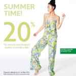 Promoción de verano Benetton: 20% de descuento en zapatos, accesorios y baby