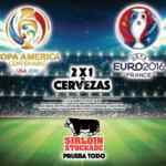 2x1 en cervezas en Sirloin Stockade los días de partidos de la Copa América y Eurocopa