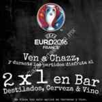 2x1 en cerveza, vinos y destilados en restaurantes Chazz durante los partidos de la Eurocopa