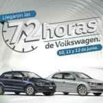 Promoción 72 Horas Volkswagen 2016 el 10, 11 y 12 de junio: 0% de comisión por apertura y seguro gratis
