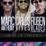 Concierto gratis en el Zócalo de Marc Anthony, Rubén Blades y Carlos Vives este 11 de junio