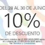 Cupón ebay 10% de descuento del 28 al 30 de junio