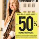 50% de descuento en la segunda prenda en Springfield