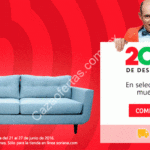 Ofertas Julio Regalado 2016: 20% de descuento en muebles seleccionados