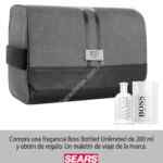 Maletín de viaje de Hugo Boss gratis en la compra de una fragancia Boss Unlimited en Sears