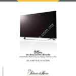 En el Palacio de Hierro 35% de descuento en pantallas Hisense, LG, Samsung, Sony y TCL