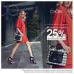 En Cloe 25% de descuento directo en toda la tienda este fin de semana