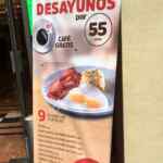 En Vips desayunos a sólo $55 pesos de 7:00 a 8:30 (incluyen café)