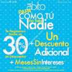 Promociones en Ábito del día del padre: 30% de descuento + descuento adicional + meses sin intereses