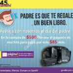 Promoción del día del padre Gandhi: kit con mochila para papá a $85 con tus compra de $500
