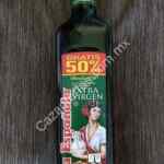En Superama aceite de Oliva la Española 750 ml + 50% gratis a $89