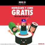 Promoción Nikkori Día del Sushi 18 de junio: Disfrázate de algo japonés y come GRATIS