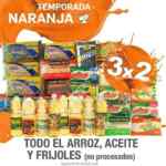 Ofertas Temporada Naranja (Julio Regalado 2016): 3x2 en arroz, aceite y frijoles
