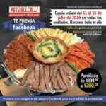 Cupón Potzollcalli: Parrillada de $339 a $200 del 11 al 15 de julio