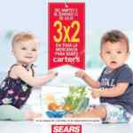 3x2 en toda la mercancía Carters para bebés en Sears
