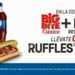 En 7-Eleven Ruffles Gratis comprando un hot dog Big Bite y una Pepsi