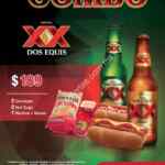 Combo Cerveza Dos Equis Cinemex: 2 cervezas + 2 hot dogs + nachos por $189