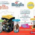 Combo Cinemex Mascotas: Palomitas + 2 vasos transparentes + 2 dulces por $120
