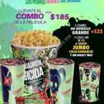 Combo Escuadrón Suicida Cinemex: 2 Vasos + cubeta de la película + 2 Milky Way por $185