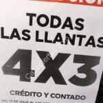En Elektra 4x3 todas las llantas hasta el 1 de agosto