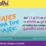Envía gratis a toda la República en Gandhi.com.mx del 15 al 26 de julio sin compra mínima