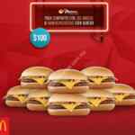 Cupón Martes de McDonalds: 8 Hamburguesas con queso por $100 pesos