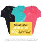 Promoción Aniversario Aeropostale: 30% de descuento en toda la tienda, aplica en Liverpool y Fábricas de Francia