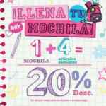 Promoción Onix llena tu mochila: 20% de descuento en la compra de 1 mochila + 4 artículos escolares