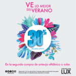 Promo de verano ópticas Lux: 30% de descuento en el segundo lente