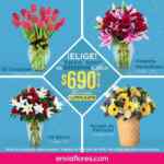 Promociones 9 aniversario Enviaflores: Descuentos en arreglos florales y más